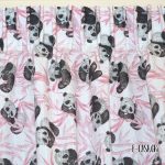 Έτοιμες κουρτίνες Σειρά Panda - Panda ροζ