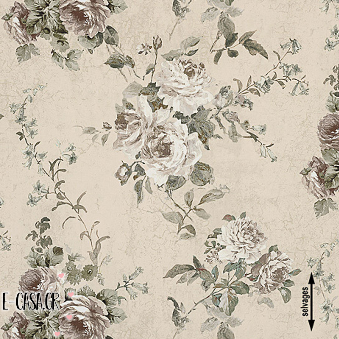 Σειρά Country Big Flower - beige