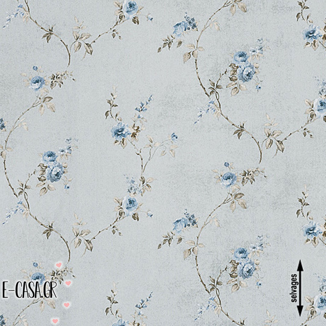 Σειρά Country Small Flower - grey - blue