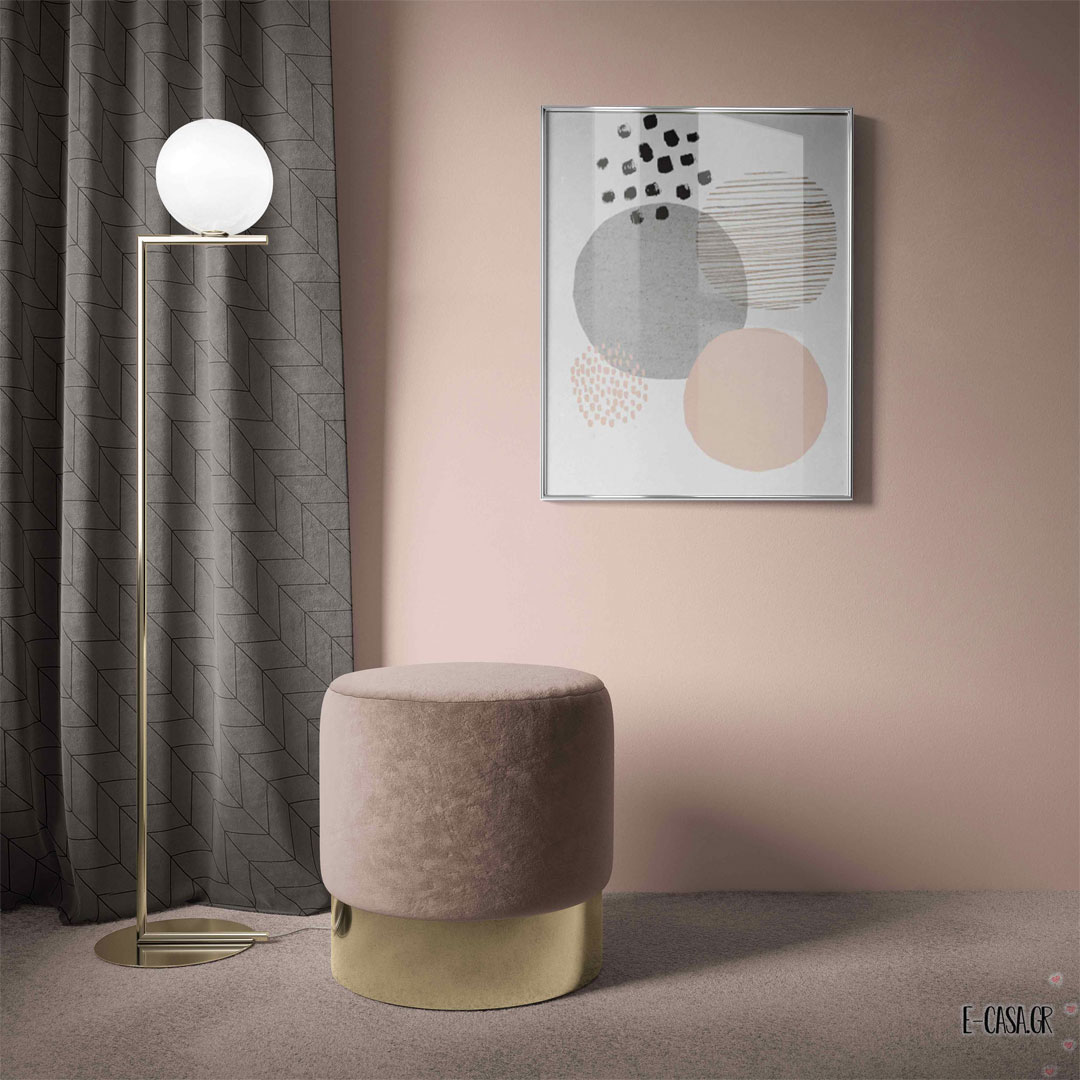 Σειρά Geometric velvet γκρεζ