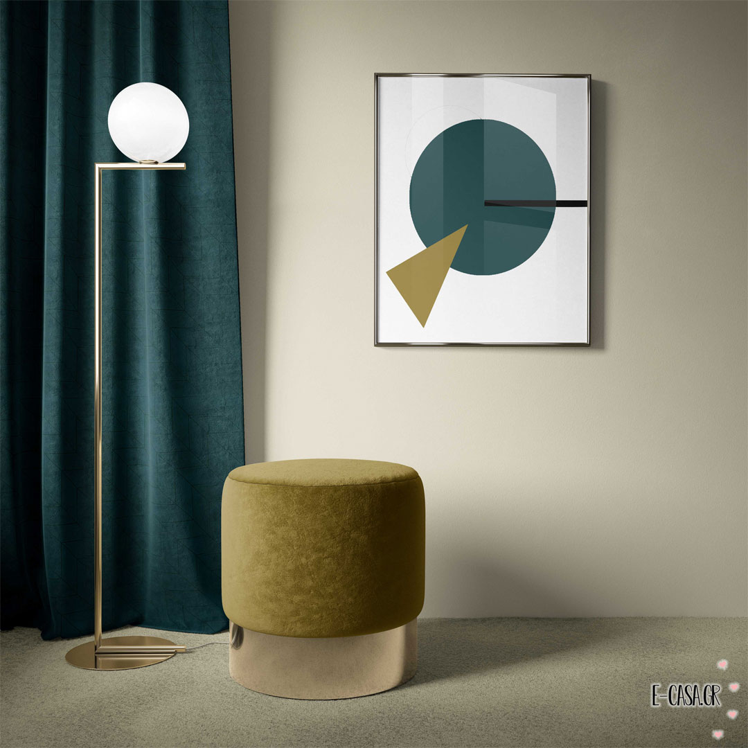 Σειρά Geometric velvet petrol