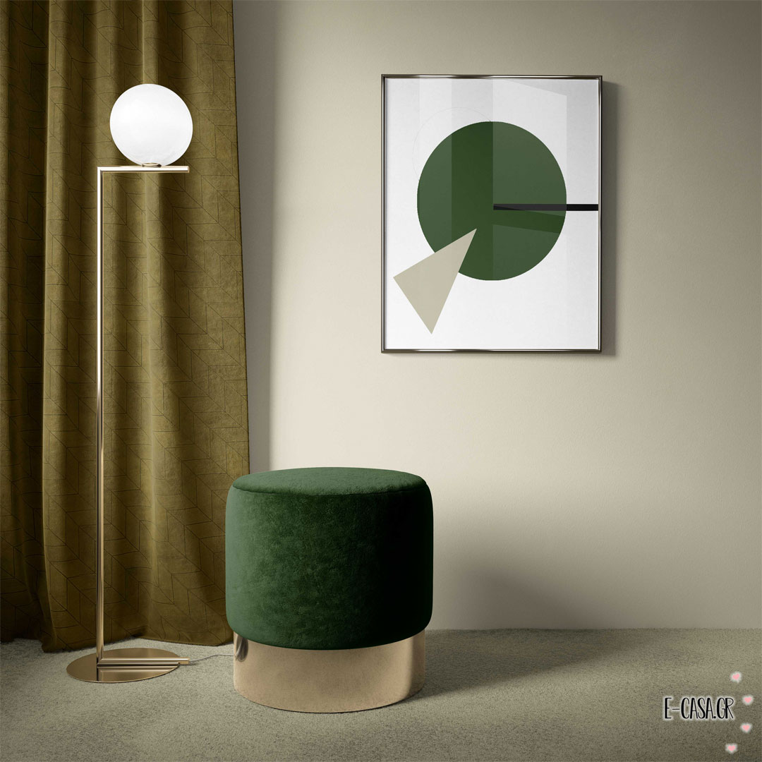 Σειρά Geometric velvet gold