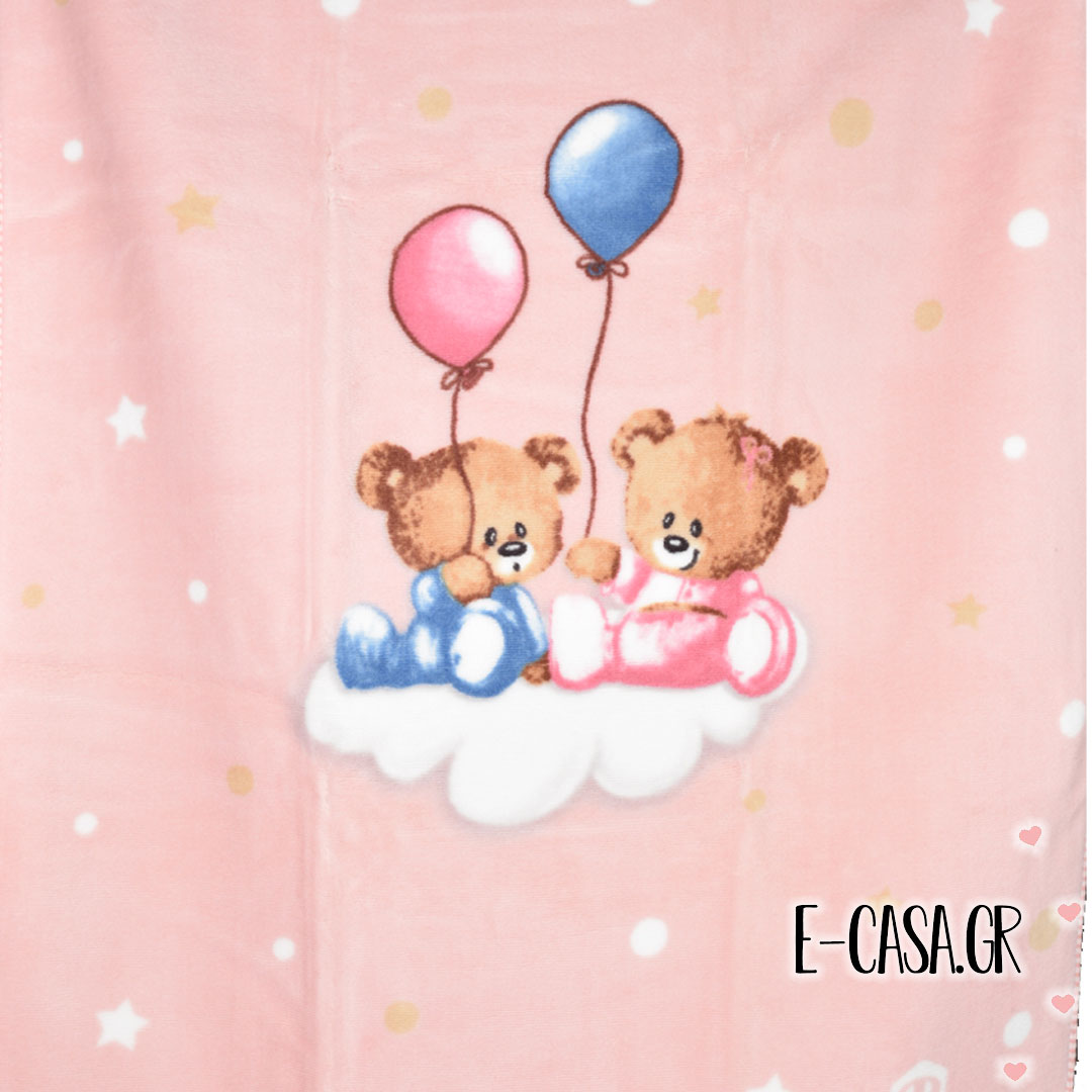 Κουβέρτα Βελουτέ Κούνιας Manterol Baby Vestan Balloon